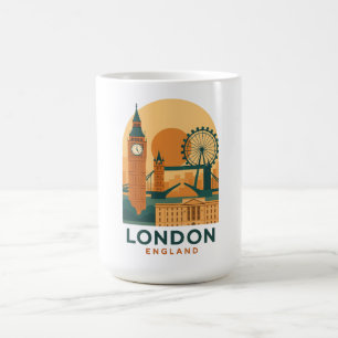 Vintage London England Travel Coffee Mug – Retro