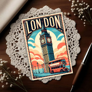 Vintage London England Travel  Postcard