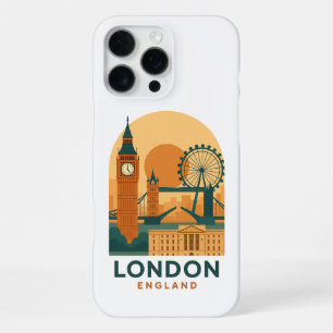 Vintage London England Travel   Retro  iPhone 16 Pro Max Case