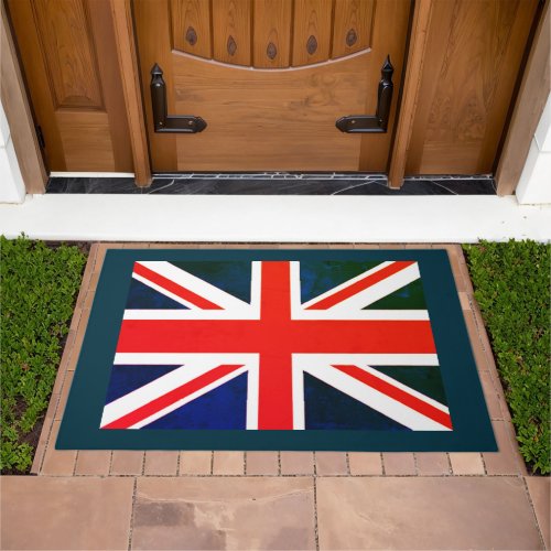 vintage london fashion british flag union jack doormat