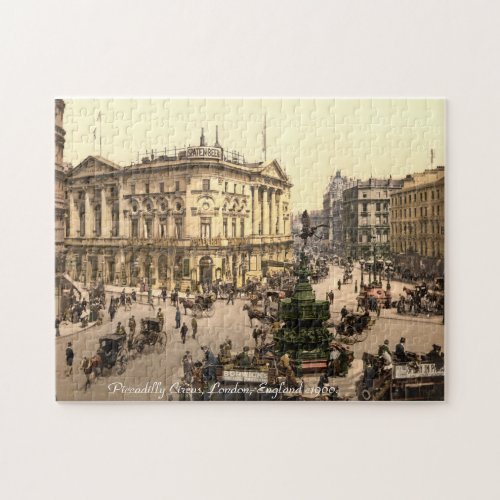 Vintage London Jigsaw Piccadilly Circus Jigsaw Puzzle