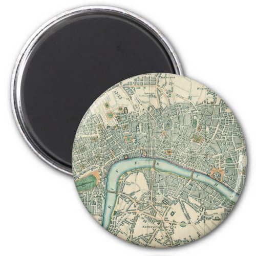 Vintage London Map Magnet