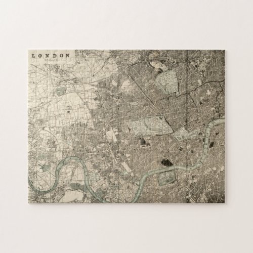 Vintage London Map Puzzle