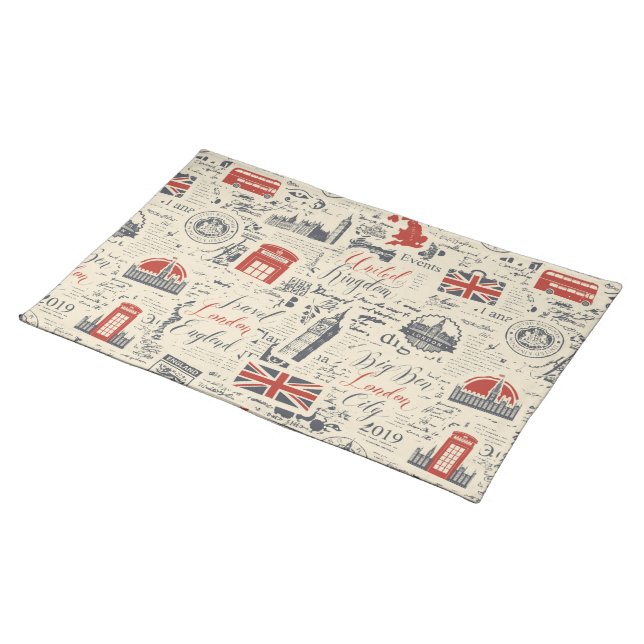Vintage London Placemat (On Table)