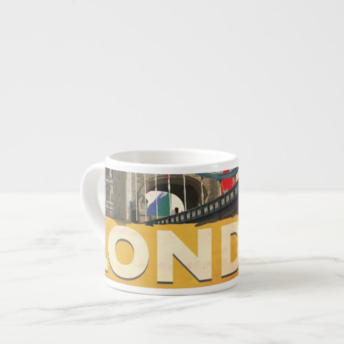 Vintage London Poster Espresso Cup