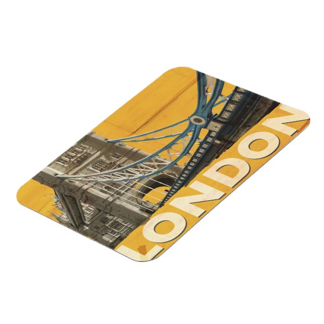Vintage London Poster Magnet (Left Side)