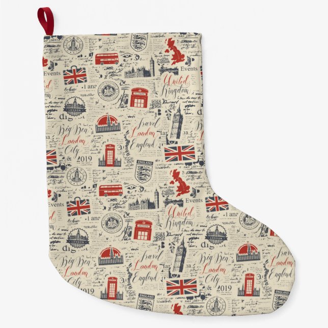 Vintage London Stocking #2 (Front)