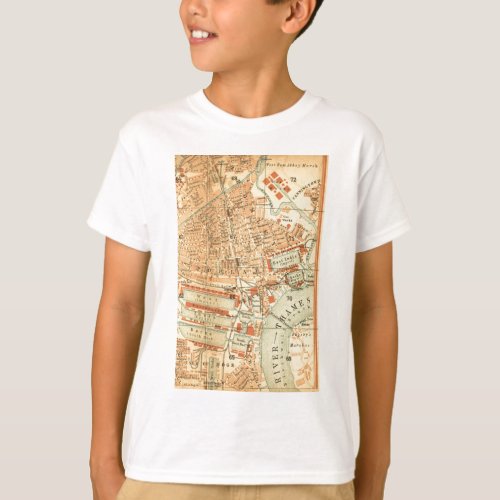 Vintage London Street Map T_Shirt