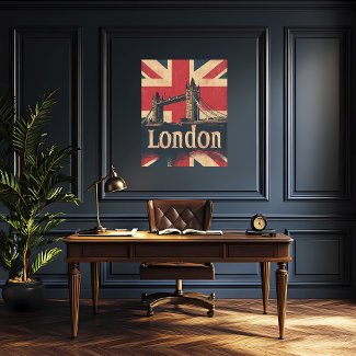 Vintage London Travel Poster