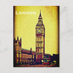Vintage London Travel Tourism Postcard
