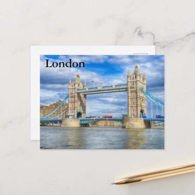 Vintage London Travel Tourism  Postcard (Front/Back In Situ)