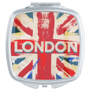 Vintage London Union Poster Compact Mirror