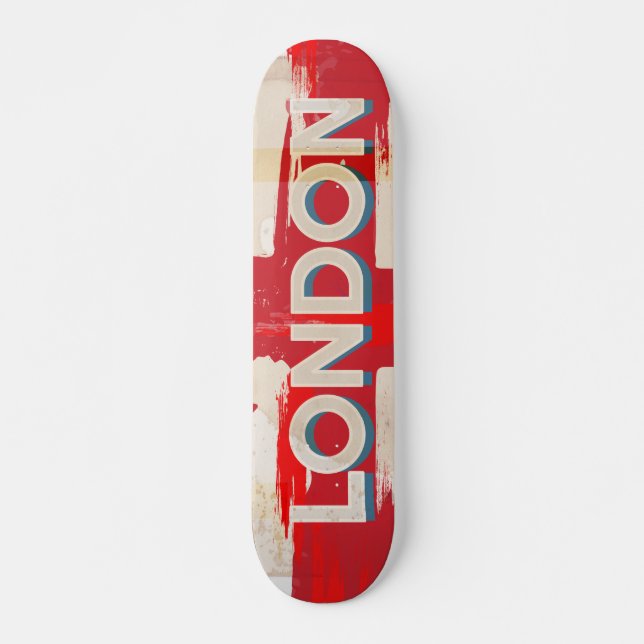 Vintage London Union Poster Skateboard Deck (Front)