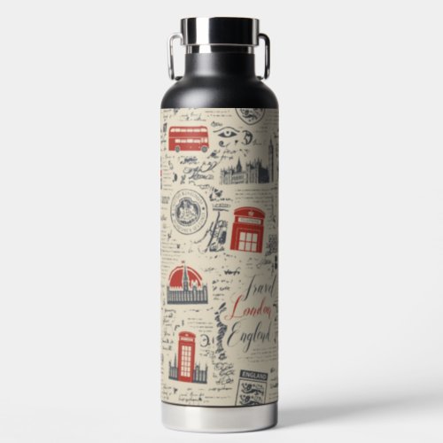 Vintage London Water Bottle