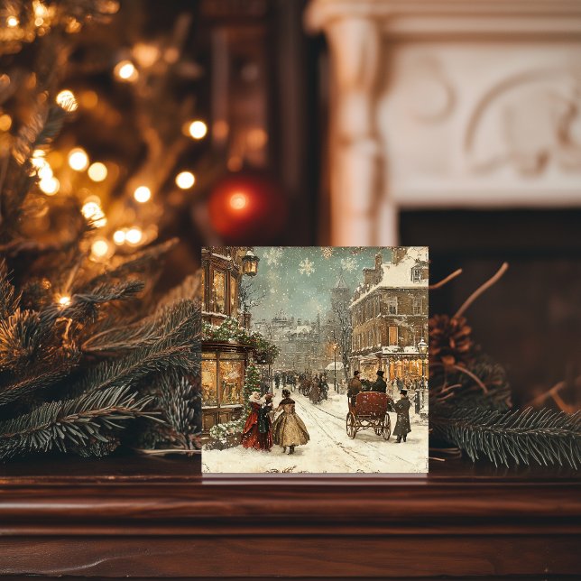 Vintage London Winter Classic Holiday Card (Creator Uploaded)