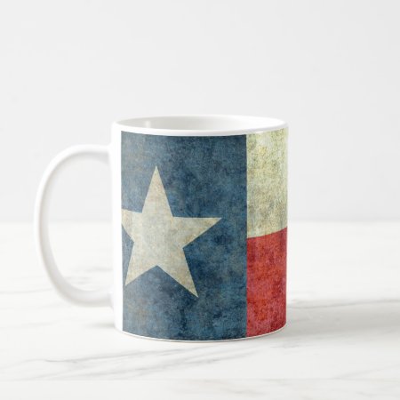 Vintage Lone Star State Flag Of Texas Coffee Mug