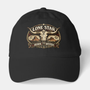 Vintage Lone Star Texas Longhorn Cow Skull Western Hat