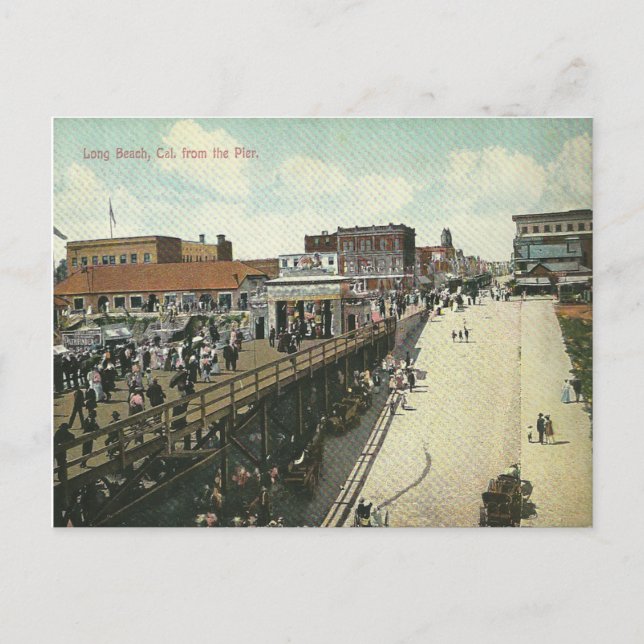 Vintage Long Beach California Postcard (Front)