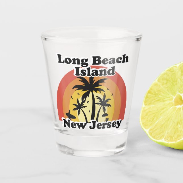 Vintage Long Beach Island New Jersey Shot Glass (Front)