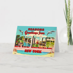 Vintage Long Island Holiday Card