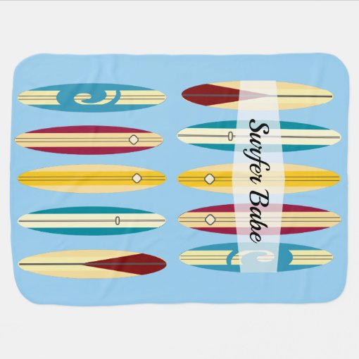 Vintage Longboards Baby Blanket Zazzle
