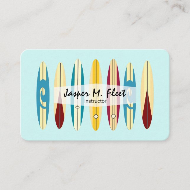 Vintage Longboards Business Card (Front)