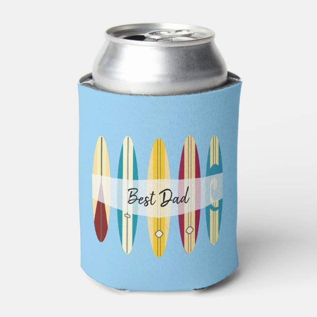 Vintage Longboards Can Cooler (Can Front)