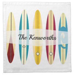 Vintage Longboards Cloth Napkin