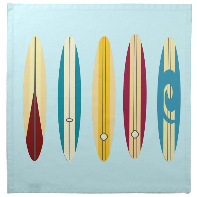 Vintage Longboards Cloth Napkin (Front)