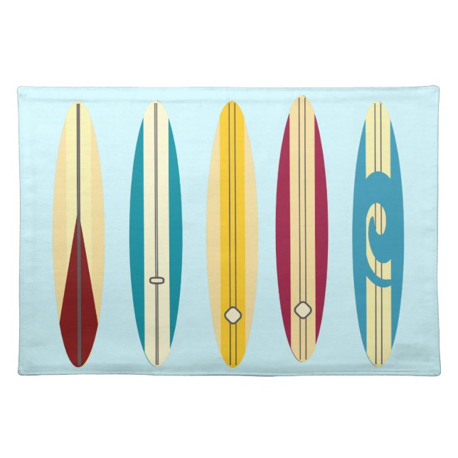 Vintage Longboards Cloth Placemat (Front)