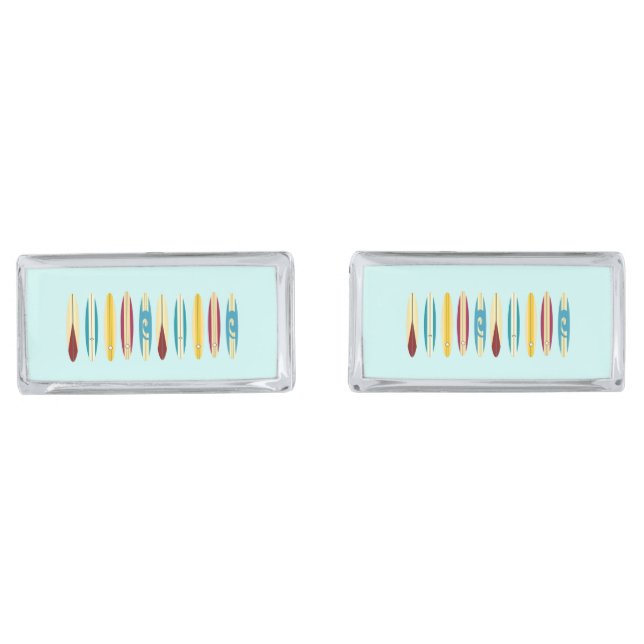 Vintage Longboards Cufflinks (Front)