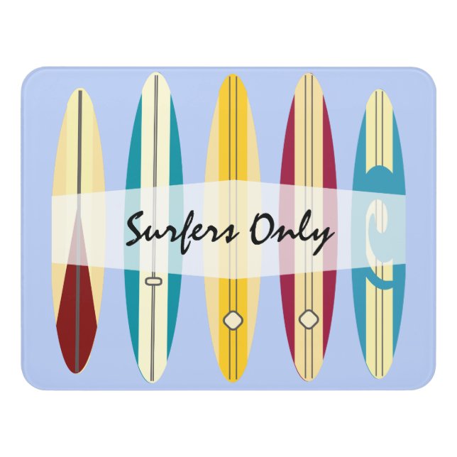 Vintage Longboards Door Sign (Contemporary Front)