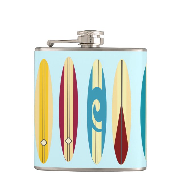 Vintage Longboards Flask (Front)