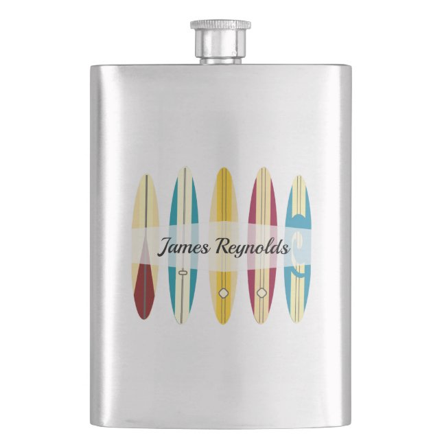 Vintage Longboards Flask (Front)