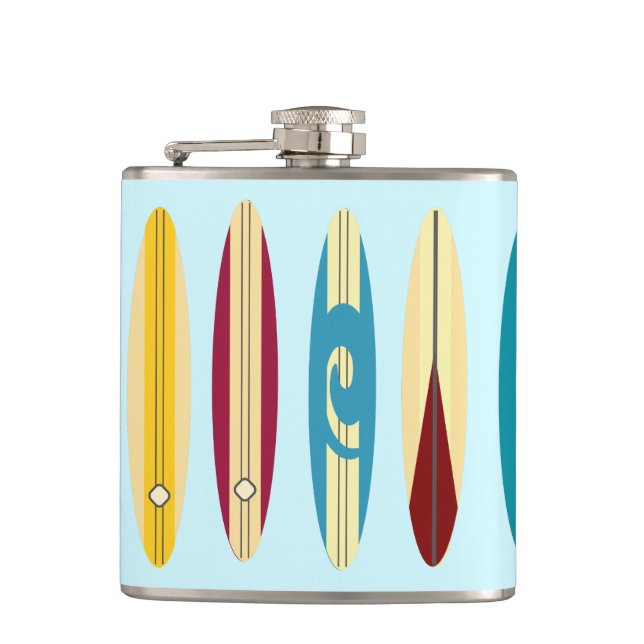 Vintage Longboards Flask (Front)