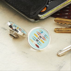 Vintage Longboards Lapel Pin