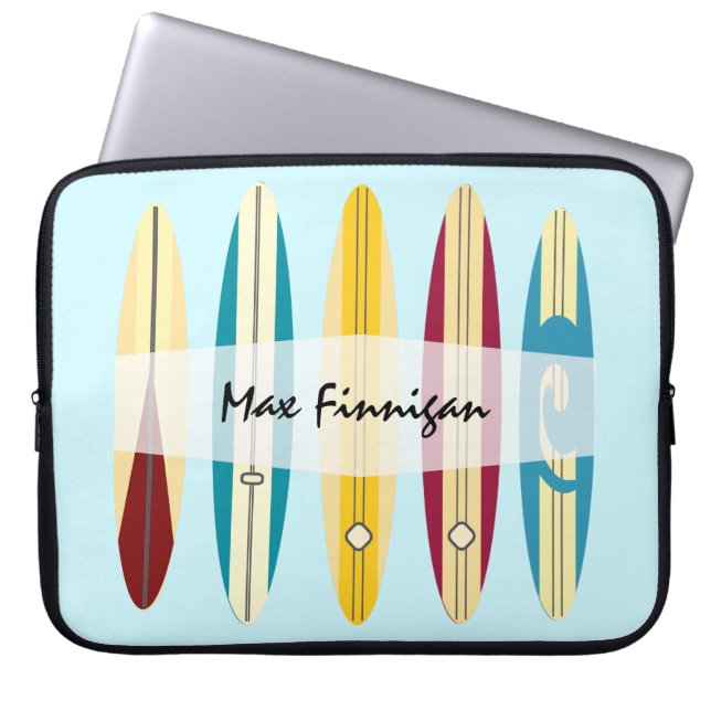 Vintage Longboards Laptop Sleeve (Front)