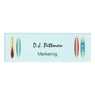 Vintage Longboards Name Tag