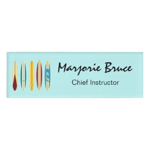 Vintage Longboards Name Tag