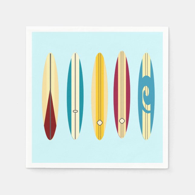 Vintage Longboards Napkins (Front)