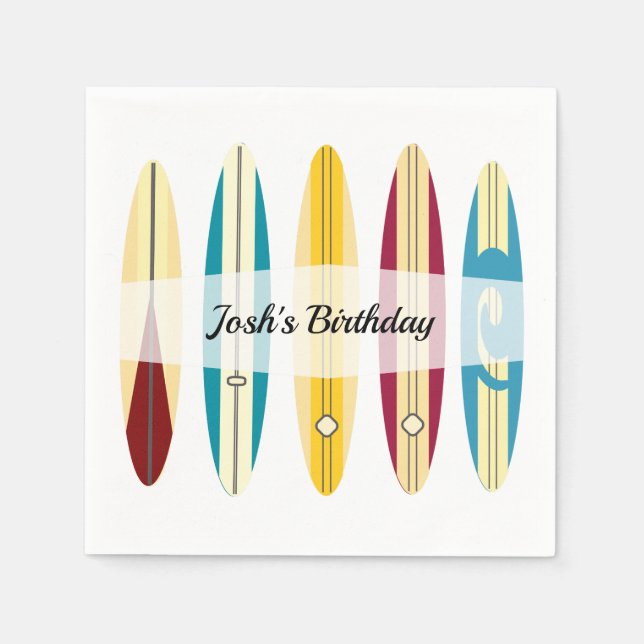 Vintage Longboards Napkins (Front)