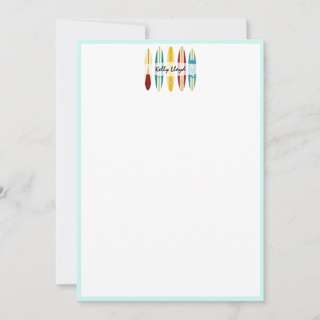 Vintage Longboards Note Card (Front)