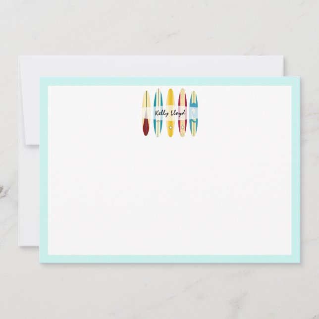 Vintage Longboards Note Card (Front)