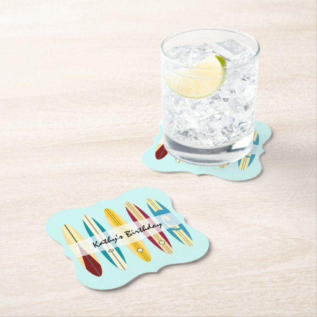 Vintage Longboards Paper Coaster (Insitu)