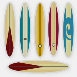 LONGBOARDS RULE Vintage Surfboard Surf Decal Sticker 1985 Hermosa Silk Screen 