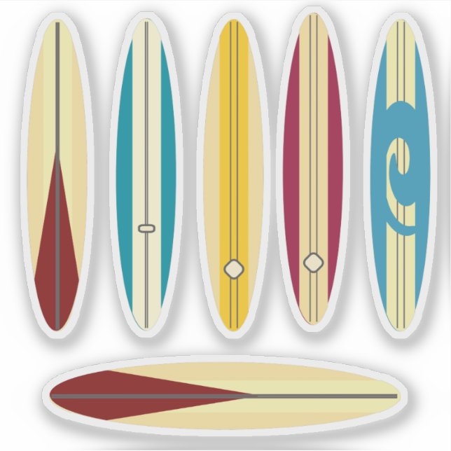 Vintage Longboards Sticker (Front)