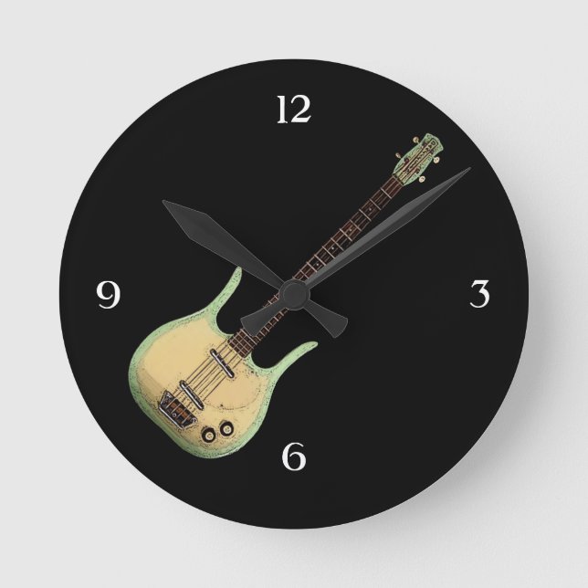 Vintage Longhorn Bass Wall Clock (Front)