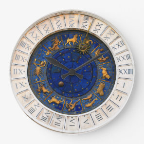 Vintage Look 24 Hour Zodiac Large Clock
