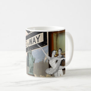 Vintage Look American Collage Coffee Mug