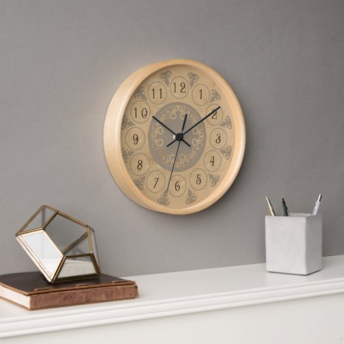 Vintage Look Art Nouveau Clock